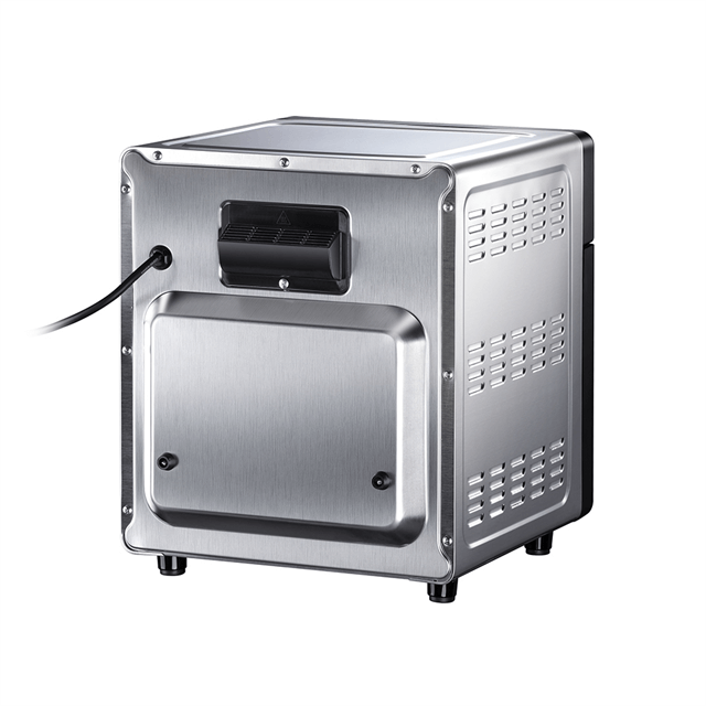 Forno de fritadeira de ar branco com controle fácil de vidro duplo