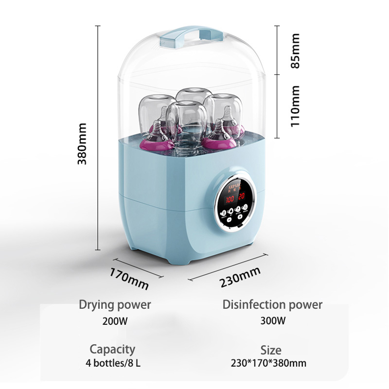 Esterilizador elétrico de garrafas a vapor para aquecedor de viagem engarrafado